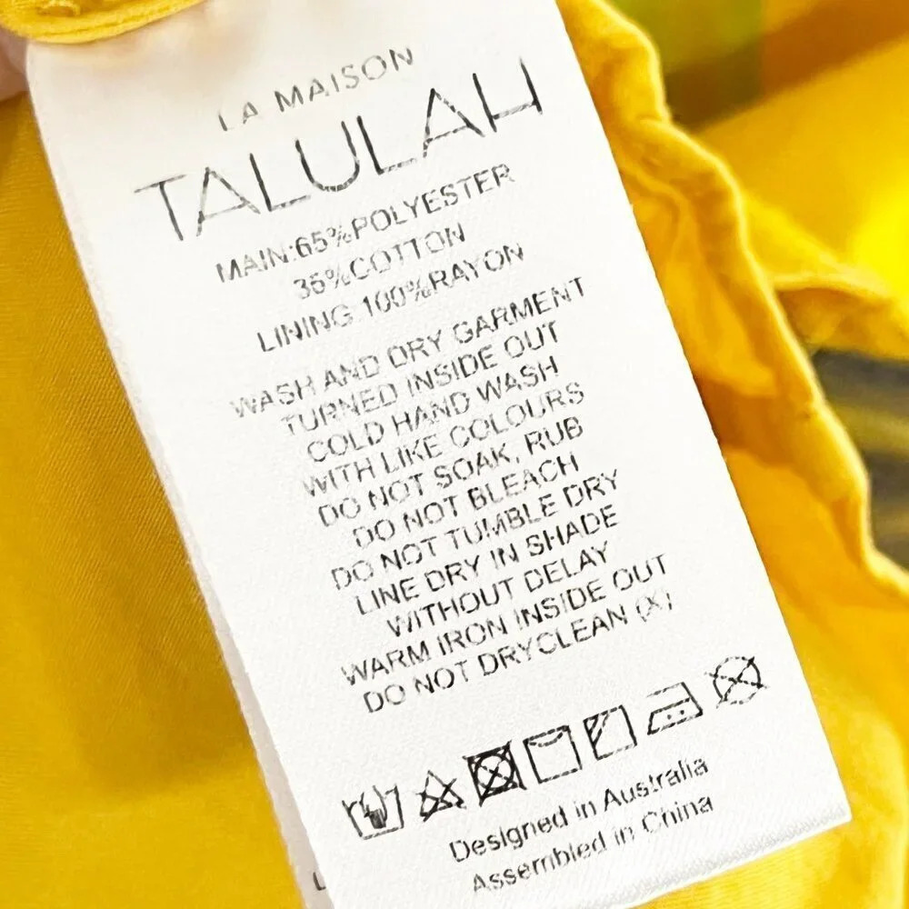 La Maison Talulah Bright Strapless Imperial Midi Dress Women's Size XL - Picture 8 of 8